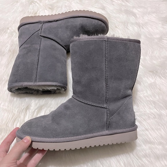 Koolaburra Shoes - Koolaburra by Ugg Mini Gray Boots Short Ugg Boots